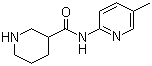 structure of CAS# 883106-75-0, N-(5-甲基吡啶-2-基)哌啶-3-甲酰胺
