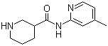 CAS 登录号：883106-76-1, N-(4-甲基吡啶-2-基)哌啶-3-甲酰胺
