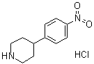 structure of CAS# 883194-93-2, 4-(4-硝基苯基)哌啶单盐酸盐