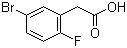 structure of CAS# 883514-21-4, 5-溴-2-氟苯乙酸