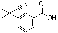 3-(1-Cyanocyclopropyl)benzoic acid molecular structure (CAS 884001-11-0)