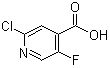 structure of CAS# 884494-74-0, 2-氯-5-氟-4-吡啶甲酸