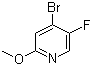 structure of CAS# 884495-00-5, 4-Bromo-5-fluoro-2-methoxypyridine