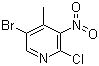 CAS 登录号：884495-15-2, 5-溴-2-氯-4-甲基-3-硝基吡啶