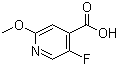 structure of CAS# 884495-30-1, 5-氟-2-甲氧基吡啶-4-羧酸