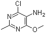 structure of CAS# 88474-31-1, 4-氯-6-甲氧基-2-甲基-5-嘧啶胺