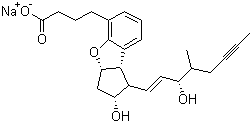 structure of CAS# 88475-69-8, 贝前列素钠