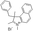 structure of CAS# 884863-08-5, 1,2,3-三甲基-3-苄基-3H-苯并吲哚鎓溴盐