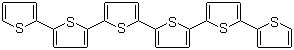 structure of CAS# 88493-55-4, 2,2':5',2'':5'',2''':5''',2'''':5'''',2'''''-六联噻吩
