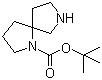 structure of CAS# 885268-47-3, 1,7-二氮杂螺[4.4]壬烷-1-羧酸叔丁酯