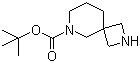 structure of CAS# 885272-17-3, 2,6-二氮杂螺[3.5]壬烷-6-甲酸叔丁酯