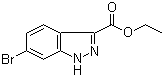 structure of CAS# 885272-94-6, 6-溴-1H-吲唑-3-羧酸乙酯