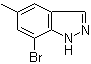 structure of CAS# 885272-97-9, 7-溴-5-甲基-1H-吲唑