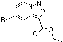 structure of CAS# 885276-93-7, Ethyl 5-bromopyrazolo[1,5-a]pyridine-3-carboxylate