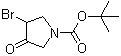 structure of CAS# 885278-03-5, 3-溴-4-氧代-1-吡咯烷羧酸叔丁酯