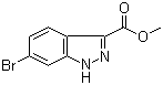 structure of CAS# 885278-42-2, 6-溴-1H-吲唑-3-甲酸甲酯