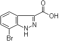 structure of CAS# 885278-71-7, 7-溴-1H-吲唑-3-甲酸