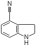 structure of CAS# 885278-80-8, 2,3-二氢-1H-吲哚-4-甲腈