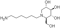 CAS # 885484-41-3, (2R,3R,4R,5S)-1-(6-Aminohexyl)-2-(hydroxymethyl)-3,4,5-piperidinetriol