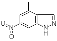structure of CAS# 885520-77-4, 4-甲基-6-硝基-1H-吲唑
