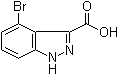 CAS 登录号：885521-80-2, 4-溴-1H-吲唑-3-甲酸