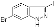 structure of CAS# 885521-88-0, 6-溴-3-碘吲唑