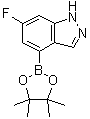 structure of CAS# 885698-71-5, 6-氟-4-(4,4,5,5-四甲基-[1,3,2]二氧硼杂环戊烷-2-基)吲唑