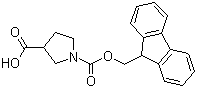 structure of CAS# 885951-89-3, 1-Fmoc-Pyrrolidine-3-carboxylic acid