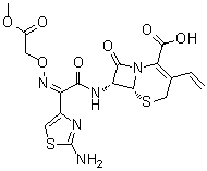 CAS # 88621-01-6, (6R,7R)-7-[[(2Z)-2-(2-Amino-4-thiazolyl)[(2-methoxy-2-oxoethoxy)imino]acetyl]amino]-3-ethenyl-8-oxo-5-thia-1-azabicyclo[4.2.0]oct-2-ene-2-carboxylic acid