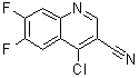 CAS # 886362-75-0, 4-Chloro-6,7-difluoro-3-quinolinecarbonitrile