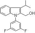 structure of CAS# 886362-94-3, 1-(3,5-二氟苯基)-3-(1-甲基乙基)-1H-吲哚-2-甲醇