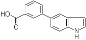 3-(1H-吲哚-5-基)苯甲酸分子结构 (CAS 886363-16-2)