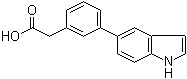 structure of CAS# 886363-20-8, 3-(1H-吲哚-5-基)苯乙酸