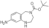 structure of CAS# 886363-80-0, 4-Boc-8-amino-2,3,4,5-tetrahydro-1H-benzo[e][1,4]diazepine