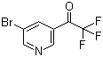structure of CAS# 886364-44-9, 1-(5-溴-3-吡啶基)-2,2,2-三氟乙酮