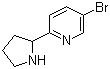 structure of CAS# 886365-48-6, 5-溴-2-(2-吡咯烷基)吡啶