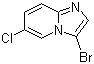 3-Bromo-6-chloroimidazo[1,2-a]pyridine molecular structure (CAS 886371-28-4)