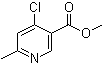 CAS # 886372-05-0, 4-Chloro-6-methyl-3-pyridinecarboxylic acid methyl ester