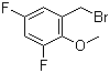 structure of CAS# 886500-63-6, 3,5-二氟-2-甲氧基溴化苄