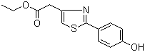CAS 登录号：886503-50-0, 2-(4-羟基苯基)-4-噻唑乙酸乙酯