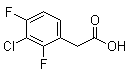 structure of CAS# 886761-66-6, 3-Chloro-2,4-difluorobenzeneacetic acid