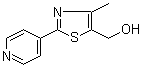 structure of CAS# 886851-57-6, 4-甲基-2-(4-吡啶基)-5-噻唑甲醇