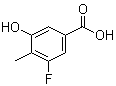 structure of CAS# 887267-08-5, 3-氟-5-羟基-4-甲基苯甲酸