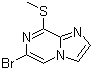 6-溴-8-甲硫基咪唑并[1,2-a]吡嗪分子结构 (CAS 887475-71-0)