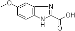 structure of CAS# 887572-60-3, 5-甲氧基-1H-苯并咪唑-2-甲酸