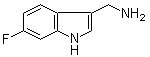 structure of CAS# 887582-19-6, 6-氟-1H-吲哚-3-甲胺