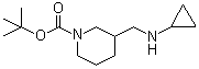 structure of CAS# 887586-29-0, 3-[(环丙基氨基)甲基]-1-哌啶甲酸叔丁酯