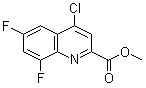 structure of CAS# 887589-39-1, 4-氯-6,8-二氟-2-喹啉羧酸甲酯