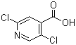 structure of CAS# 88912-26-9, 2,5-二氯异烟酸