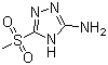 structure of CAS# 88982-32-5, 5-甲基磺酰基-4H-1,2,4-三唑-3-胺